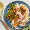 Recipe: Teriyaki Salmon with Brown Rice & Spicy Green Beans - Blue Apron