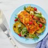 Recipe: Shawarma-Spiced Cod & Arugula Salad with Roasted Potatoes - Blue Apr